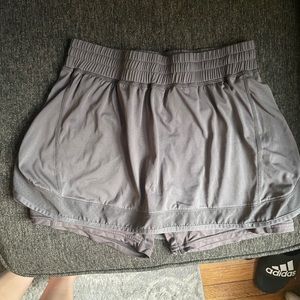 Gray stretchy skort